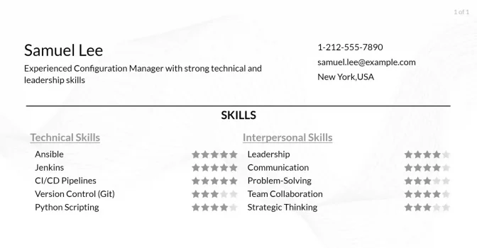 configuration-manager-resume-skills