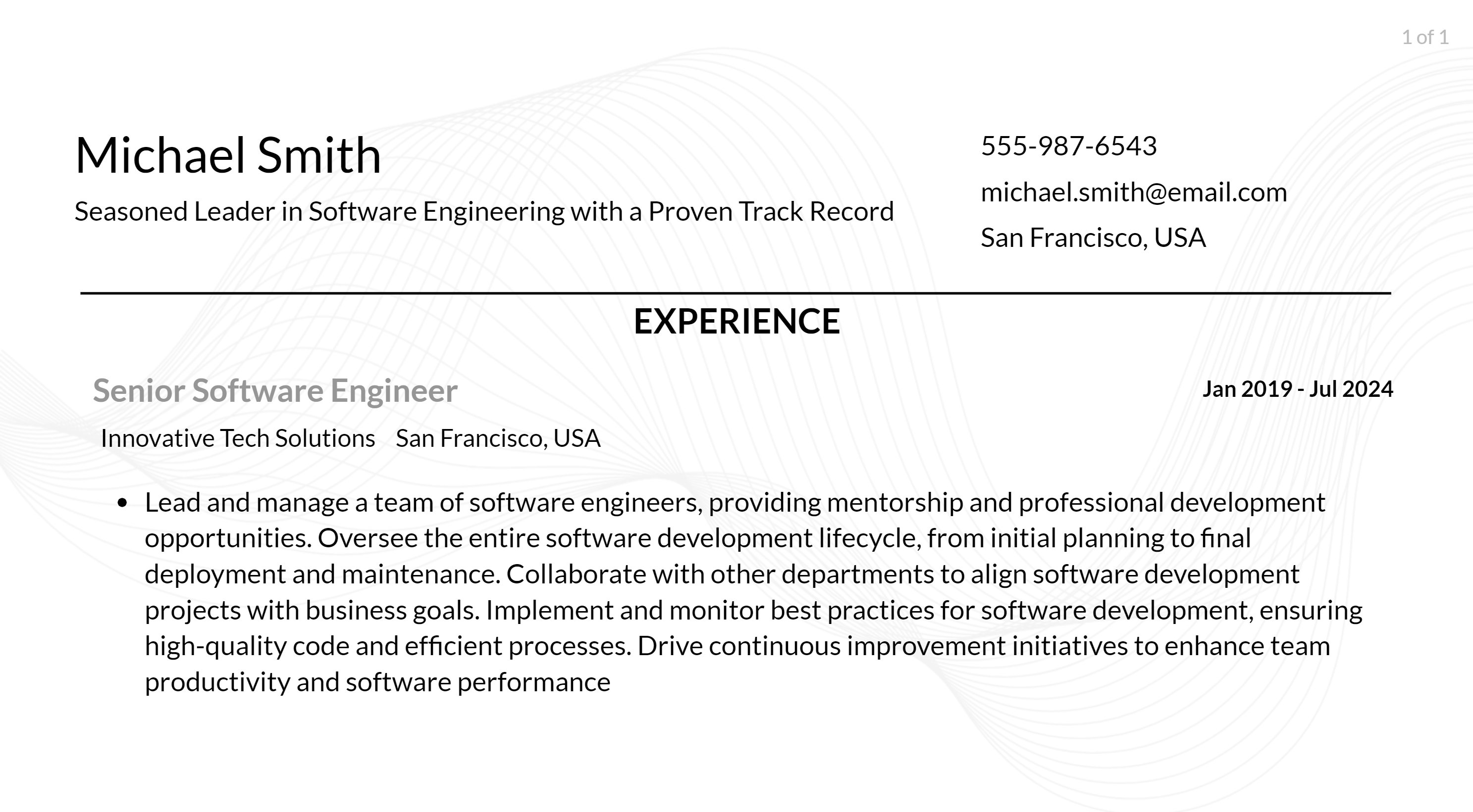 director of software engineering responsibilities