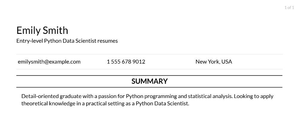 Python Data Scientist