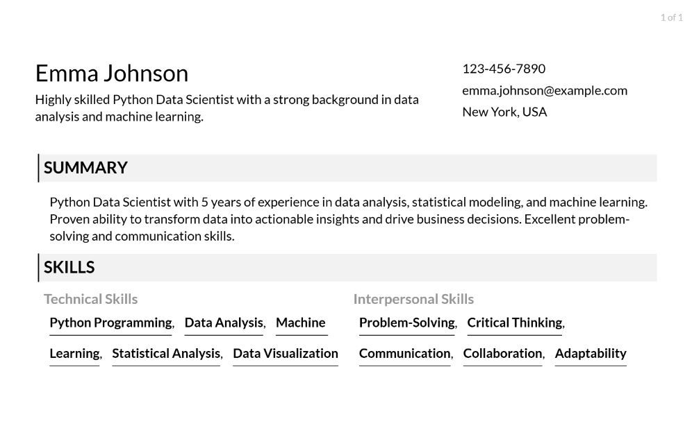 Python Data Scientist