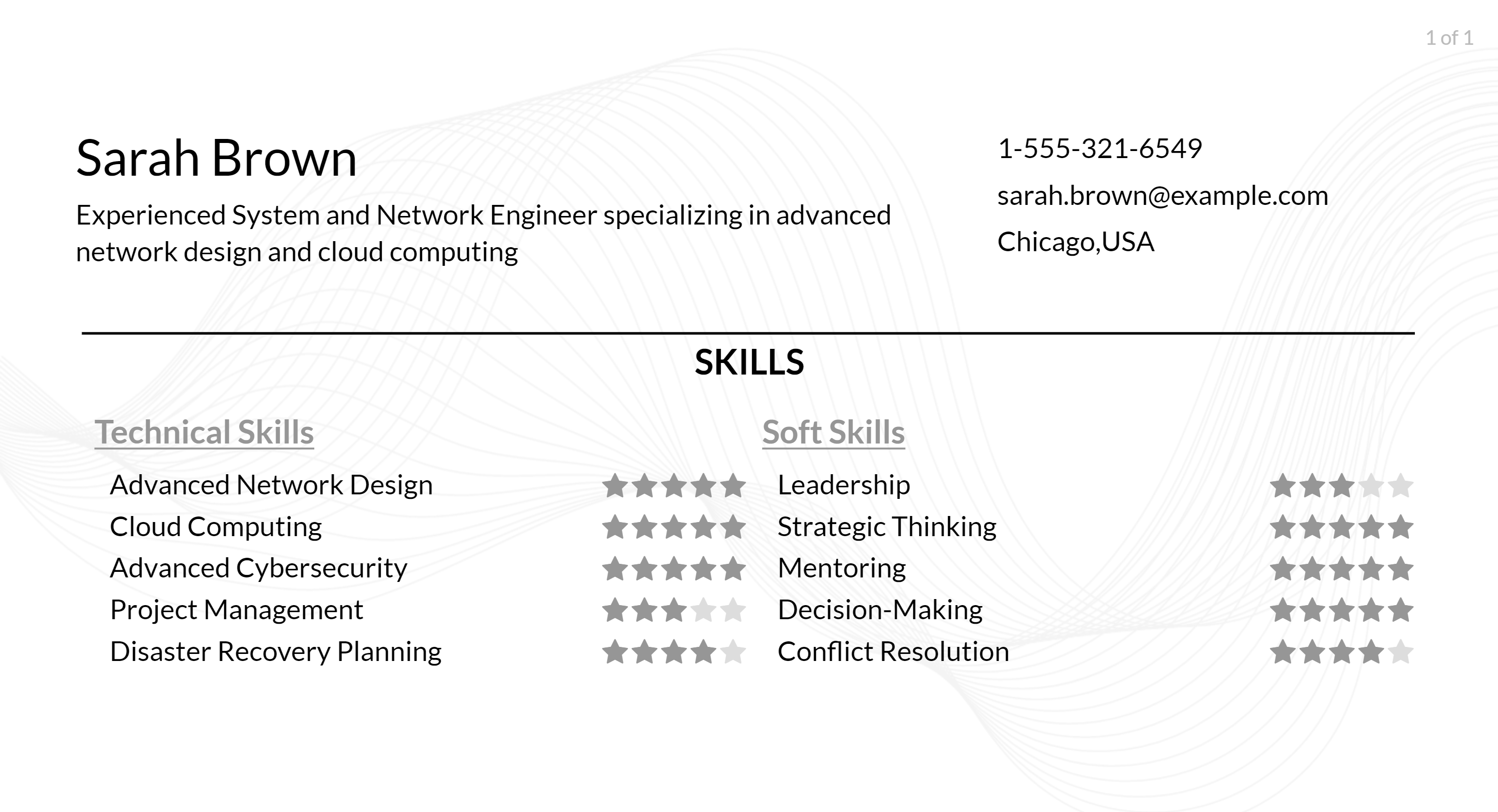 system and network engineer skills