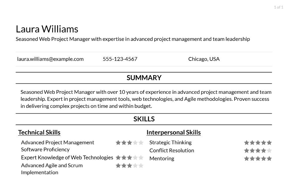 Web Project Manager