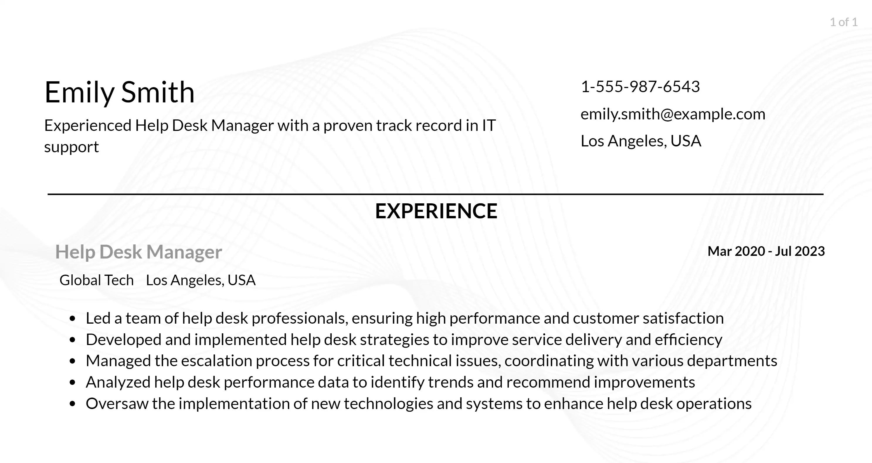 help desk manager responsibilities