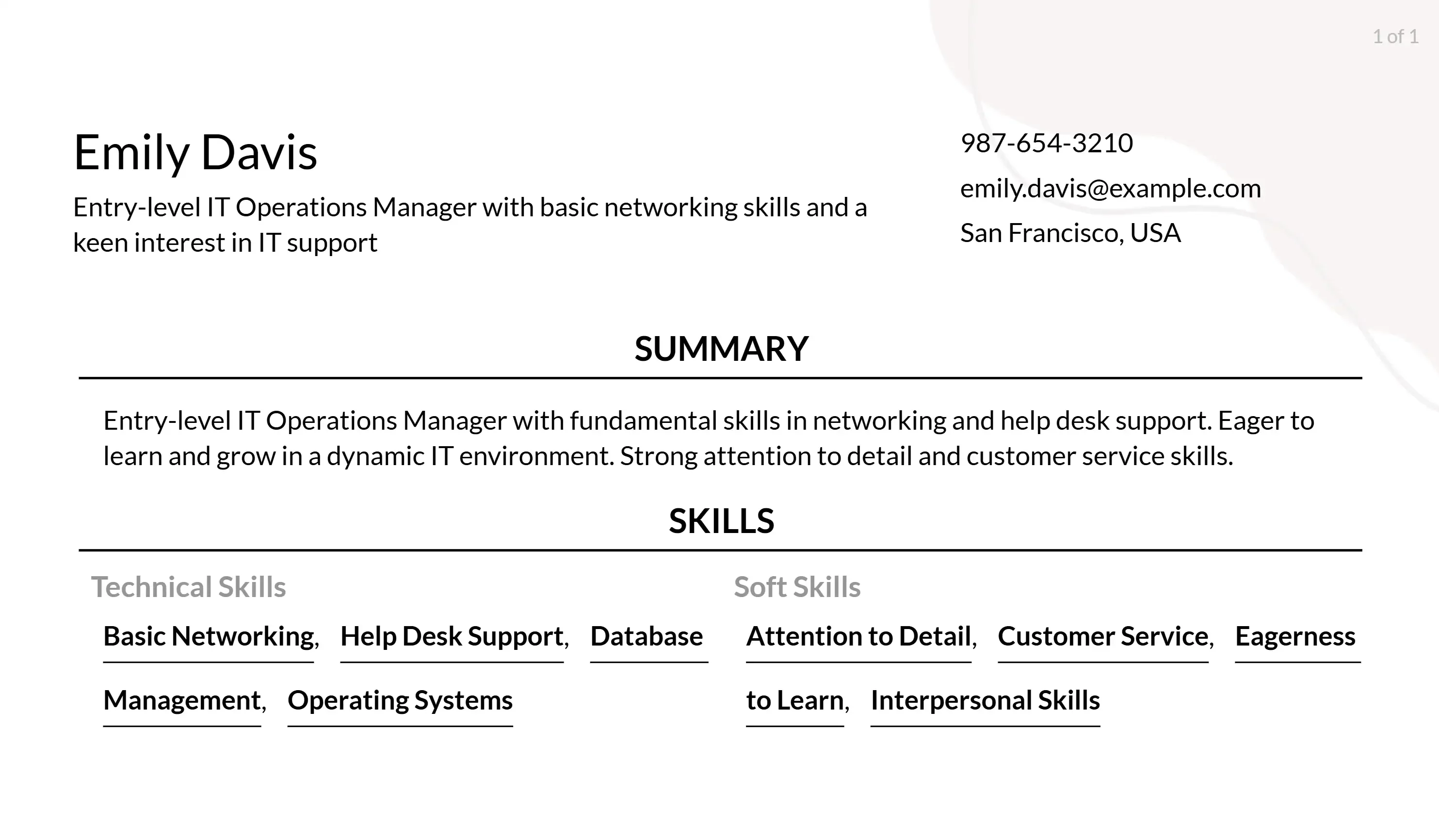 IT Operations Manager