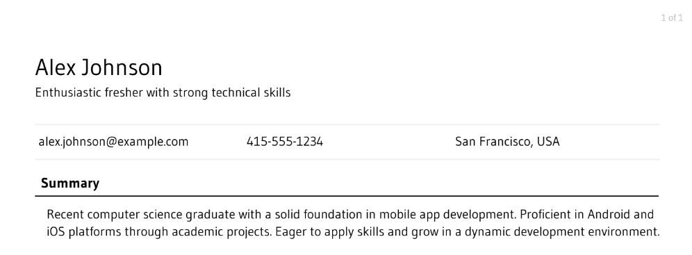 Mobile Application Developer