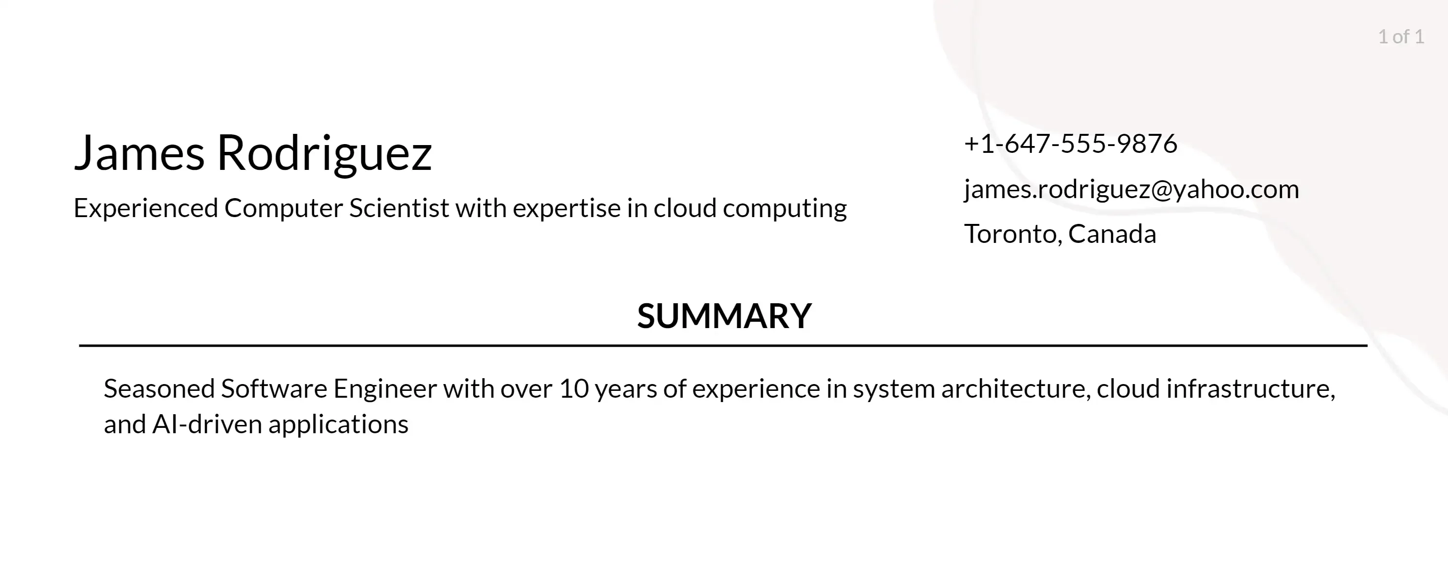 computer science resume objective