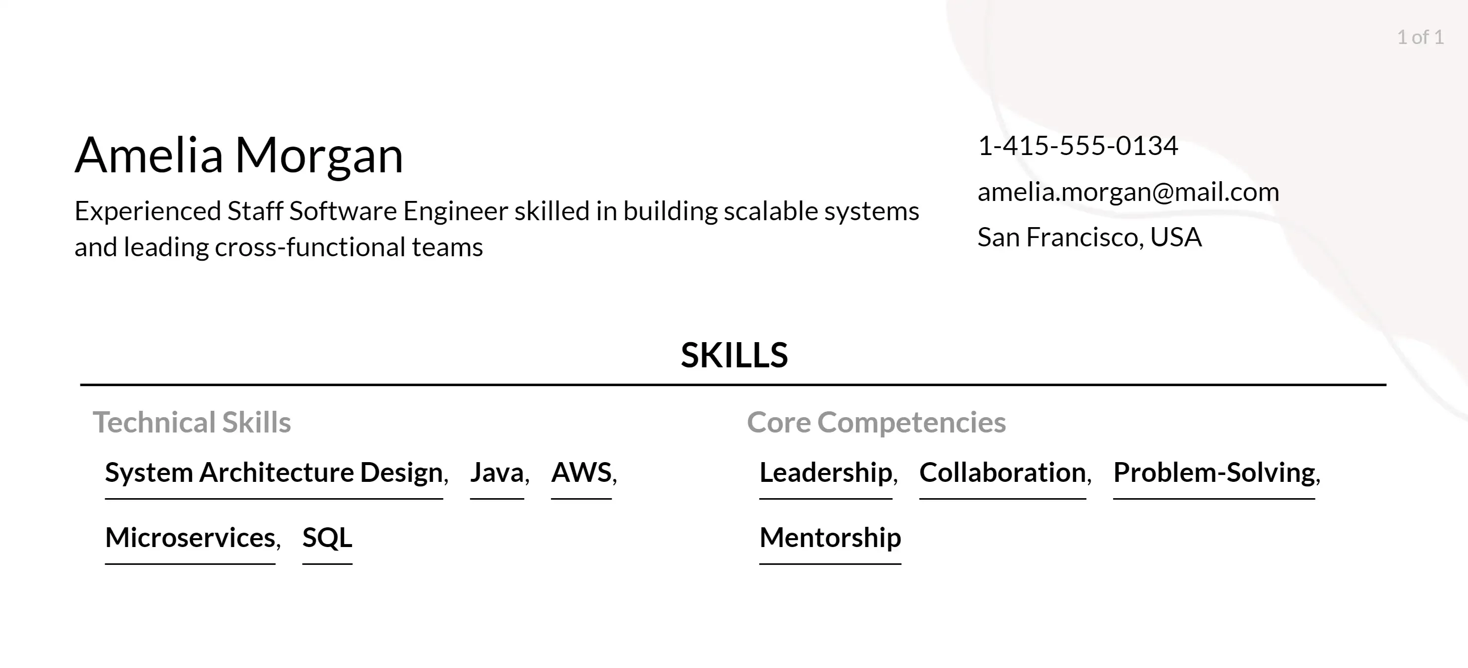 staff software engineer skills