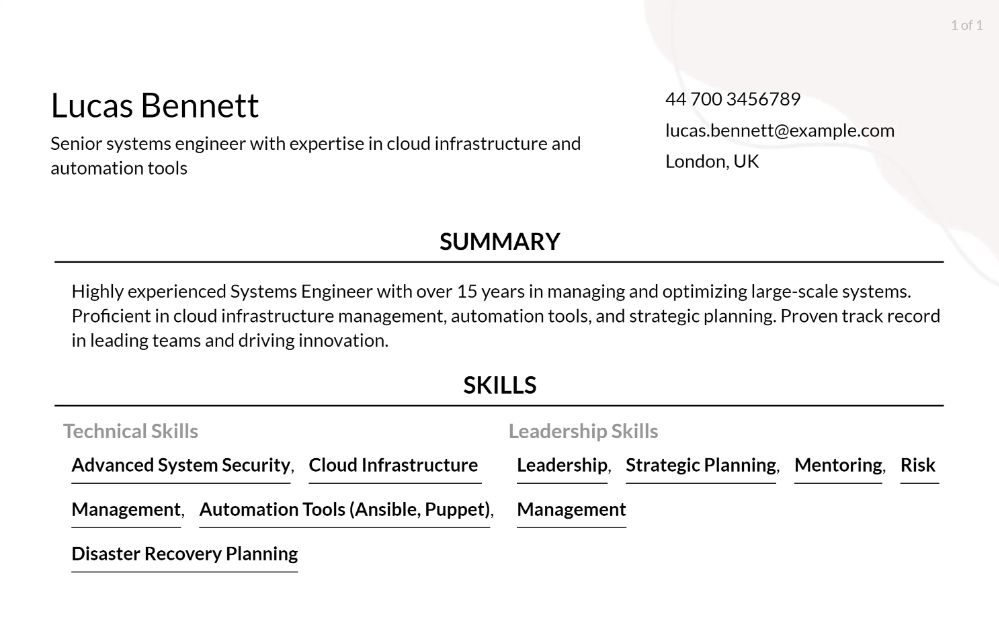 Systems Engineer