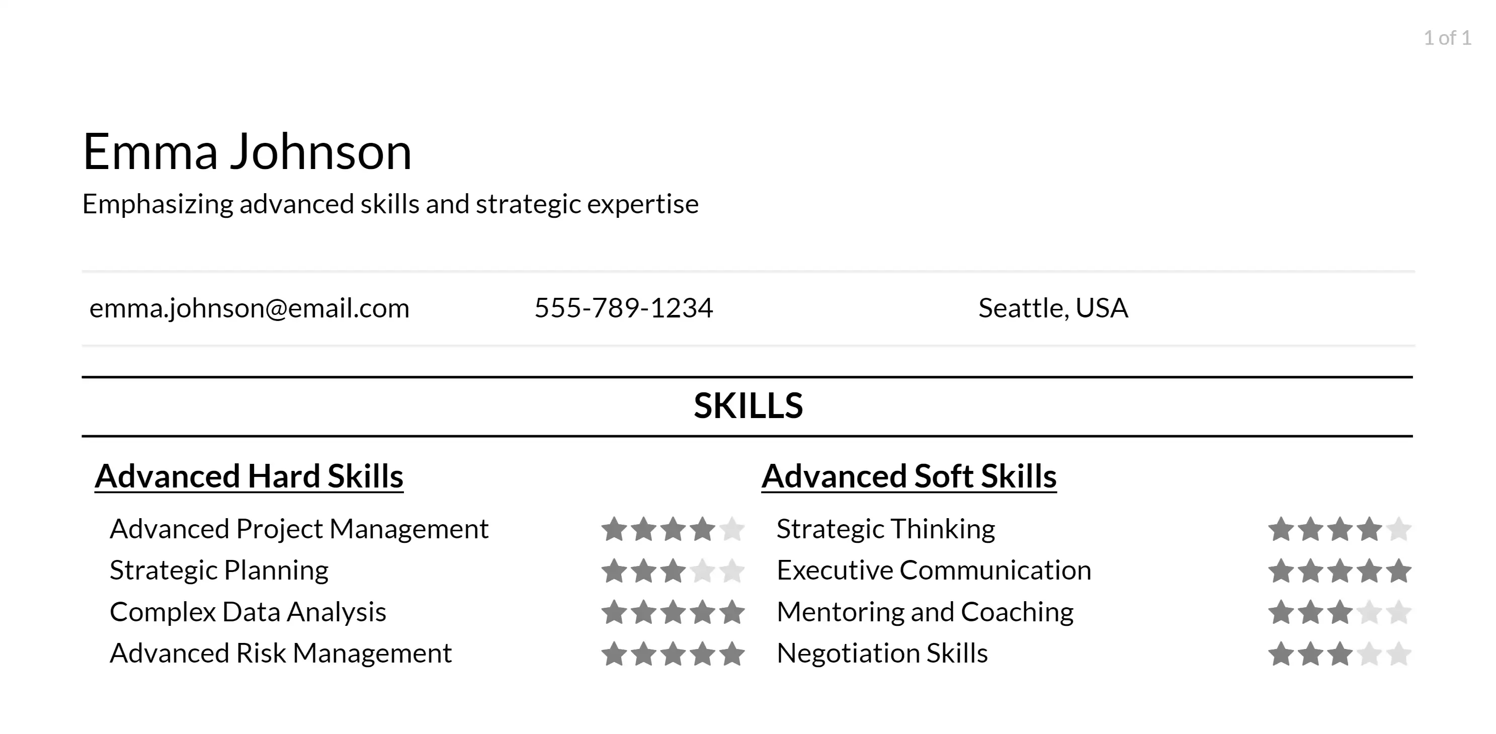 technical program manager resume skills